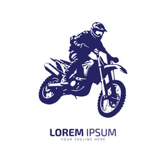 Obraz na płótnie Canvas minimal and abstract logo of mud bike icon dirt bike vector silhouette isolated design side view