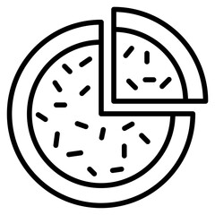 Outline Pizza icon