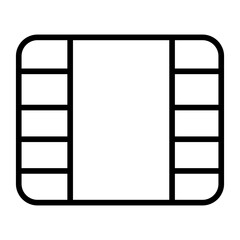 Outline Video Reel icon