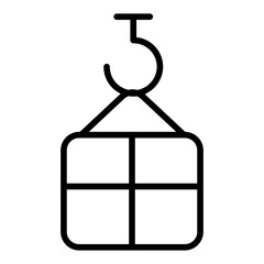 Outline Shipping Box icon