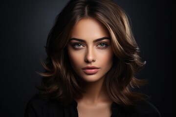 Fototapeta premium Beauty portrait of a supermodel with bright makeup. Beautiful eyes.