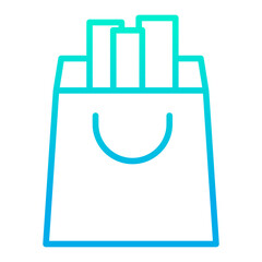 Outline gradient Bag icon