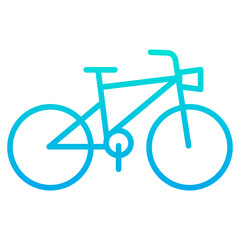 Fototapeta premium Outline gradient Bicycle icon
