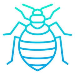Outline gradient Bed bugs icon