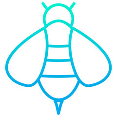 Outline gradient Bees icon