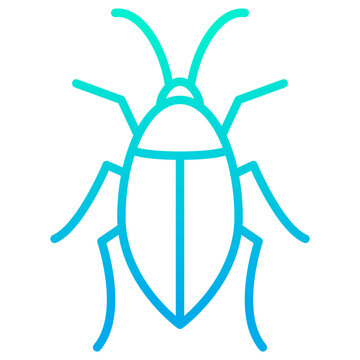 recommend clip art: Outline gradient Cockroach icon