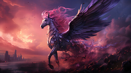 Purple pegasus