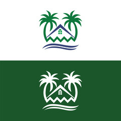 Detailed Palm Tree, Palm tree, separate banana leaves, vector palm icon, Set tropical palm trees, nature and young plants, Vector design, Exotic plants, palm leaves, watercolor vector illustration