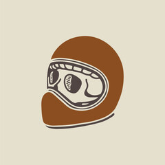 Skull Helmet Vector illustration