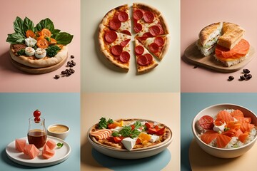 Variety of  food items 