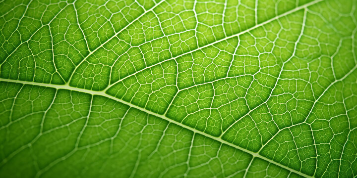 Closeup Macro Green leaf