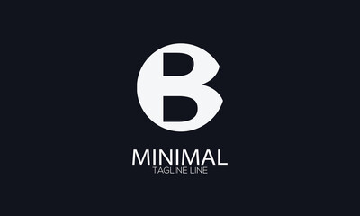 letter icon B vector
