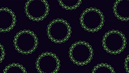 Intricate green lines on black form an eye catching pattern perfect as a website background or for creative design projects