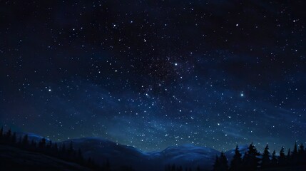 Night starry sky