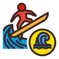 Surfing Icon