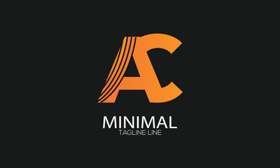 letter icon AC vector