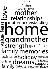 home word cloud