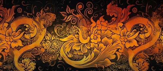 floral batik motif background