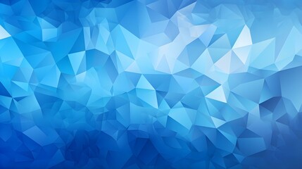 Obraz premium Abstract Background of triangular Patterns in blue Colors. Low Poly Wallpaper