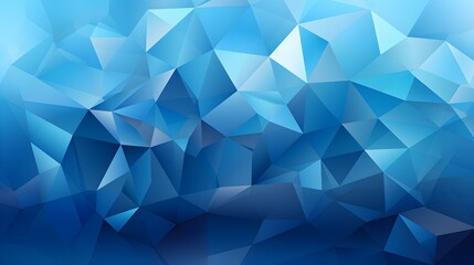 Obraz premium Abstract Background of triangular Patterns in blue Colors. Low Poly Wallpaper