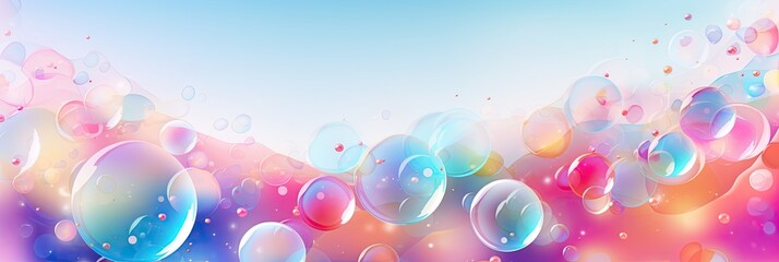 Abstract background with colorful soap bubbles  - obrazy, fototapety, plakaty