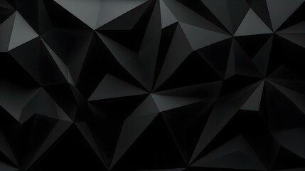Abstract Background of triangular Patterns in black Colors. Low Poly Wallpaper