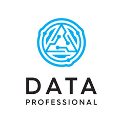 Delta data technology design vector