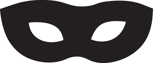 Black mask design. Mask vector design.
