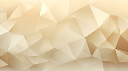 Abstract Background of triangular Patterns in ivory Colors. Low Poly Wallpaper