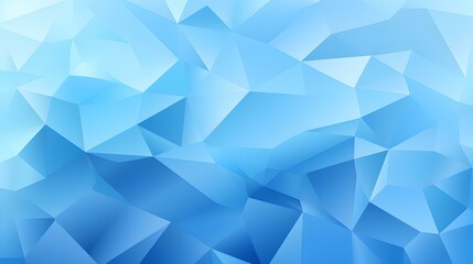 Abstract Background of triangular Patterns in light blue Colors. Low Poly Wallpaper