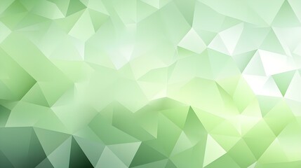 Abstract Background of triangular Patterns in light green Colors. Low Poly Wallpaper