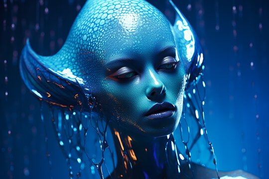 Starseed people as human aliens from other galaxies, fictitious person