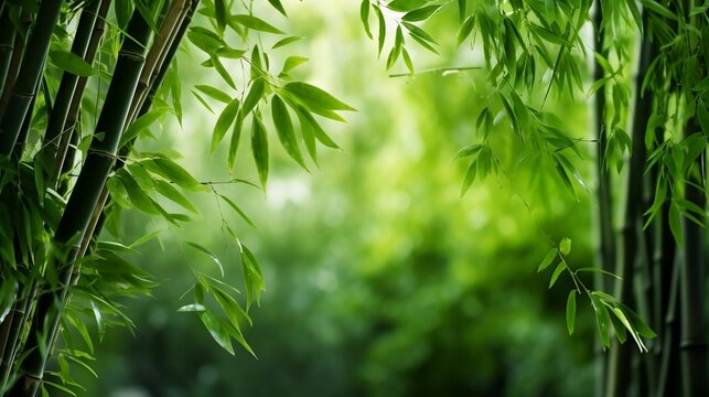 Bamboo forest,green nature background
