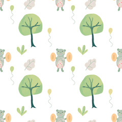 bear seamless pattern