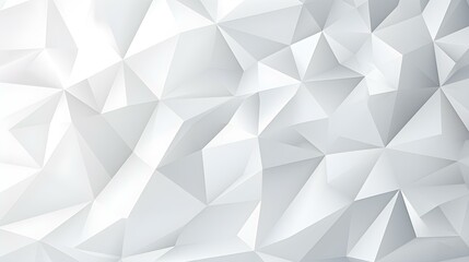 Abstract Background of triangular Patterns in white Colors. Low Poly Wallpaper