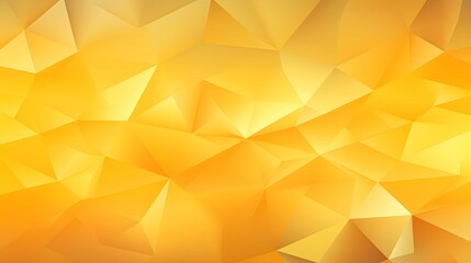 Abstract Background of triangular Patterns in yellow Colors. Low Poly Wallpaper