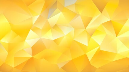 Abstract Background of triangular Patterns in yellow Colors. Low Poly Wallpaper
