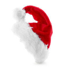 Obraz na płótnie Canvas Santa hat on white background