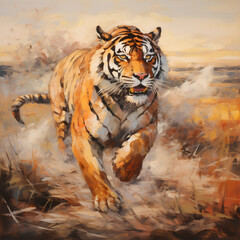 絶滅危惧種　トラ｜tiger Endangered species Generative AI