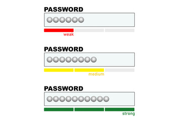 Password form template for website