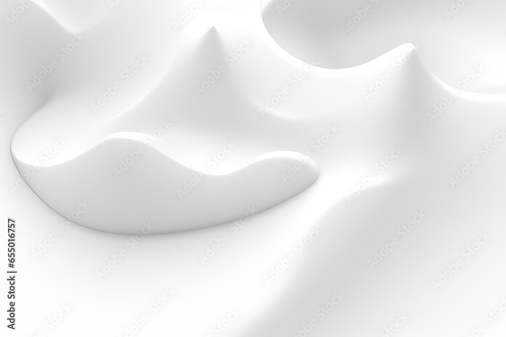 Poster Abstract 3d rendering white color futuristic background.