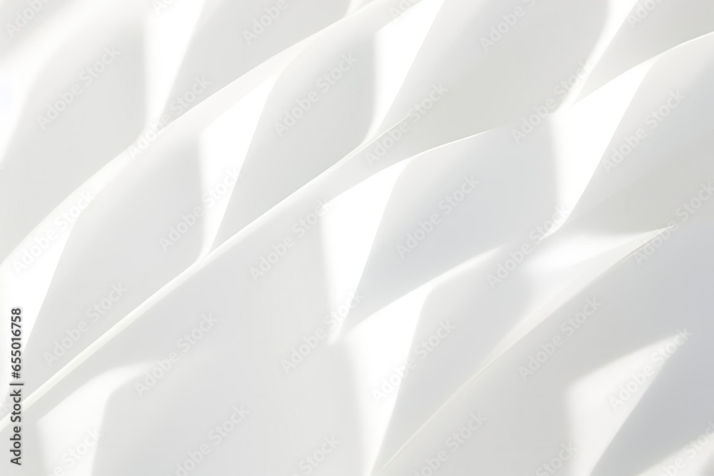 Poster Abstract 3d rendering white color futuristic background.