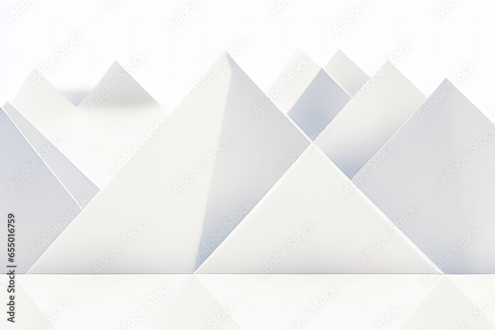 Poster Abstract 3d rendering white color futuristic background.