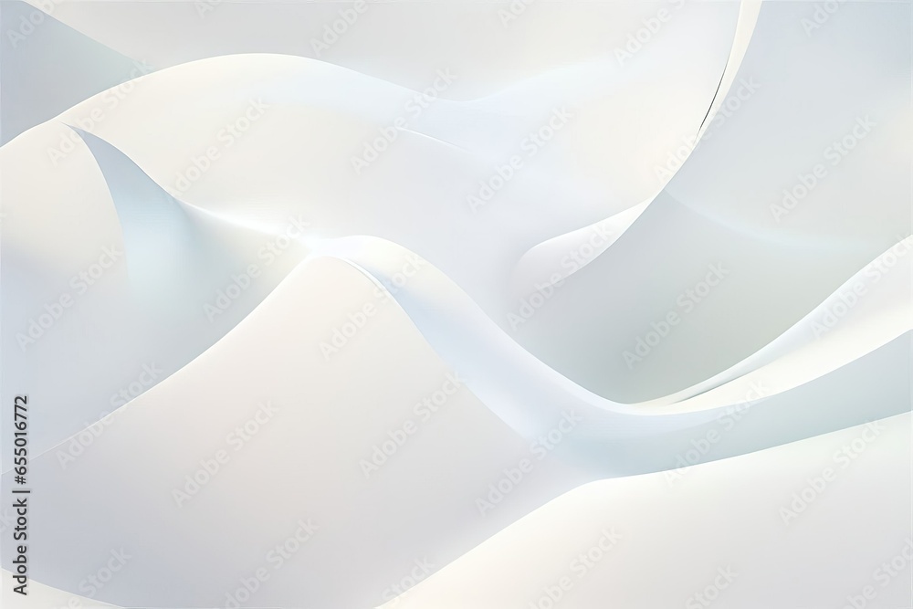 Poster Abstract 3d rendering white color futuristic background.
