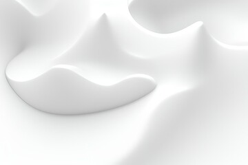 Abstract 3d rendering white color futuristic background. - obrazy, fototapety, plakaty