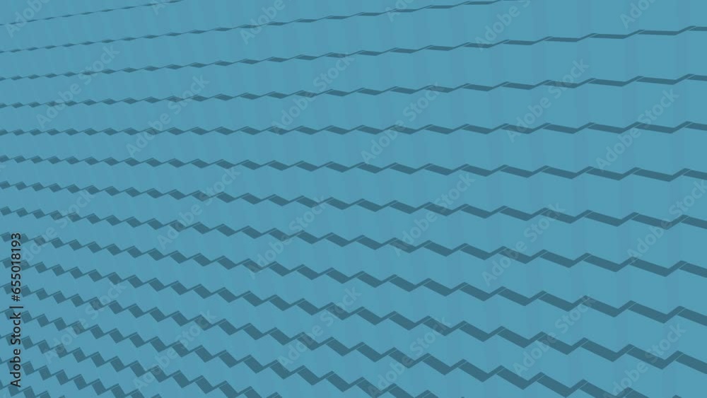 Poster blue cubic short background and intro splash screen. rendering animation.