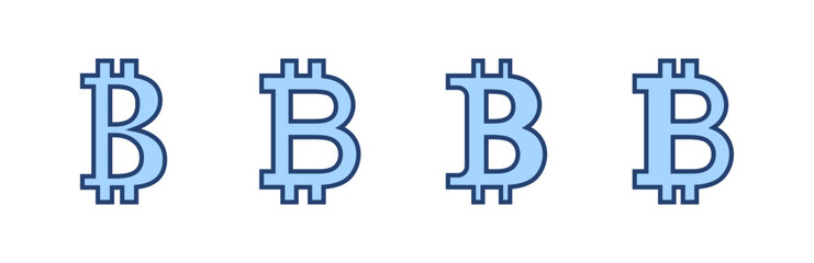 Bitcoin icon vector. bitcoin sign and symbol. payment symbol. cryptocurrency logo