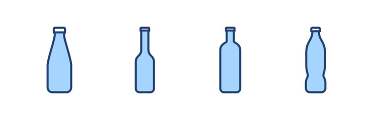 Bottle icon vector. bottle sign and symbol