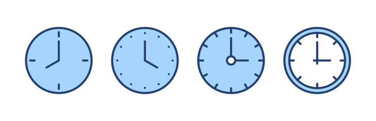 Clock icon vector. Time sign and symbol. watch icon