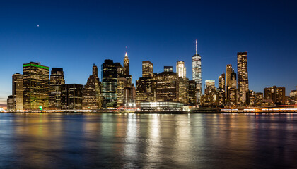 Fototapeta na wymiar New York City Night Shot